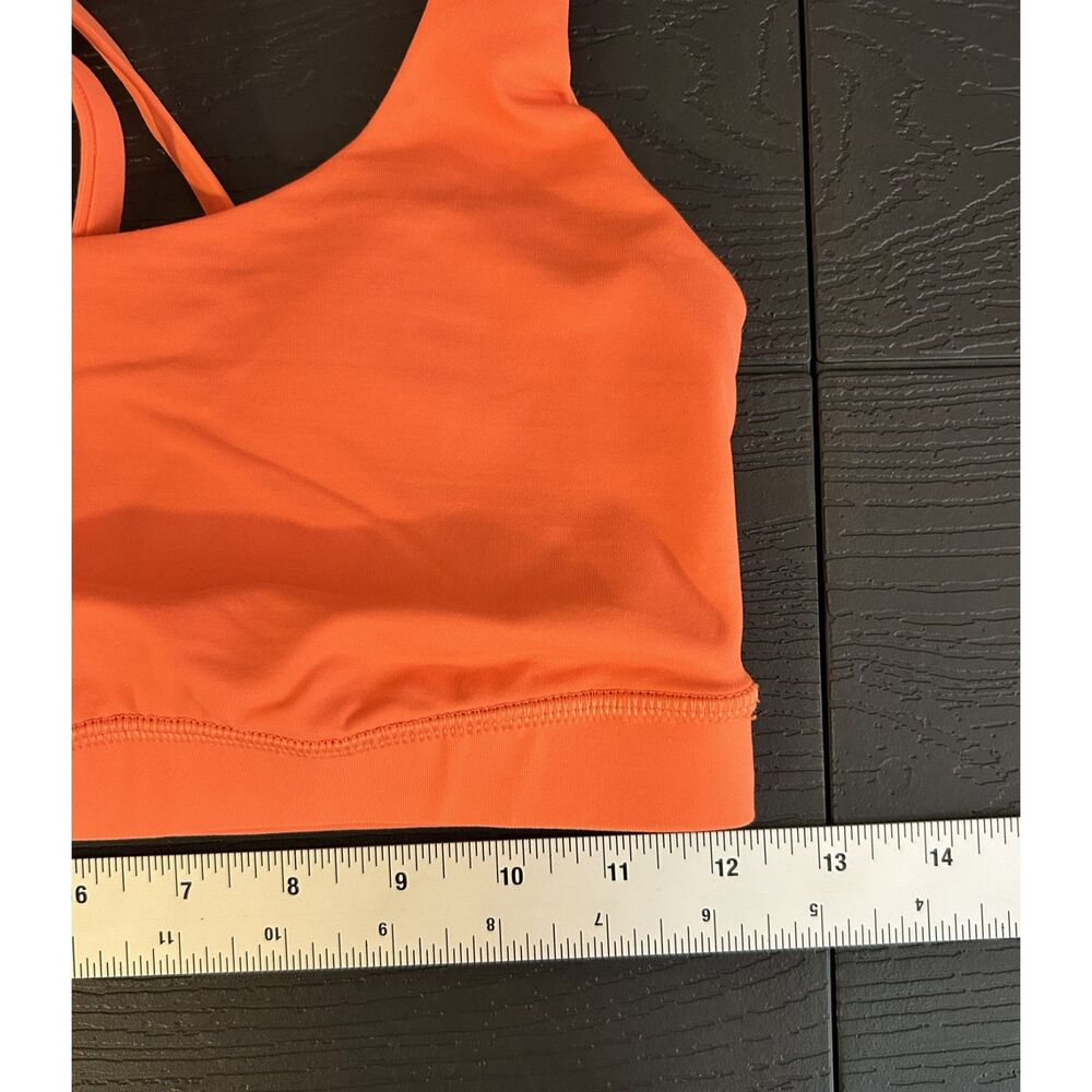 Lululemon Energy Bra Medium Support (B–D Cups) - Orange, Size 6 - Picture 7 of 7
